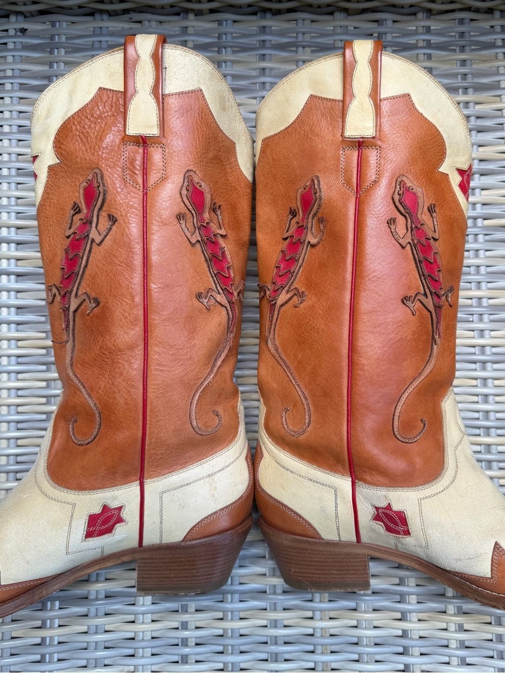 Ralph Lauren Collection Cowboy Boots 10 B Lizard Western Rodeo Cowgirl RARE - Picture 3 of 10